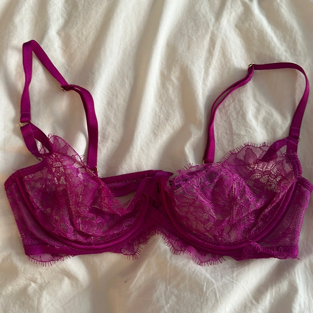 Victorias Secret Pink Lace Bra 36B